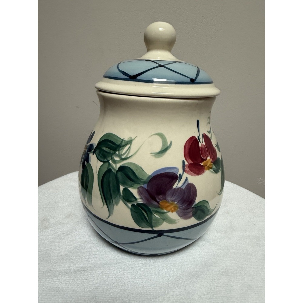 GAIL PITTMAN ANNABELLA Canister Cookie Jar Stand (J3) 10" tall